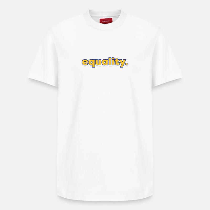 equality - Relaxed Unisex Supima Cotton T-Shirt – von SPREAD - Weiß