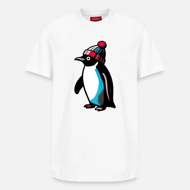 Pingouin - T-shirt unisexe décontracté en coton Supima – de SPREAD - blanc