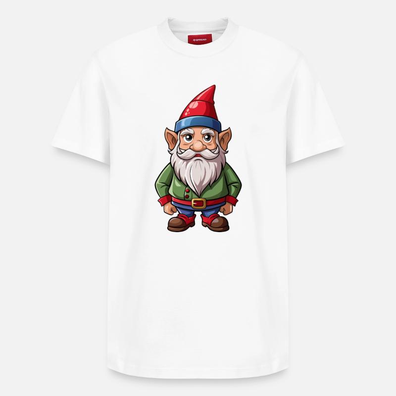 Gnome - Relaxed Unisex Supima Cotton T-Shirt – von SPREAD - Weiß
