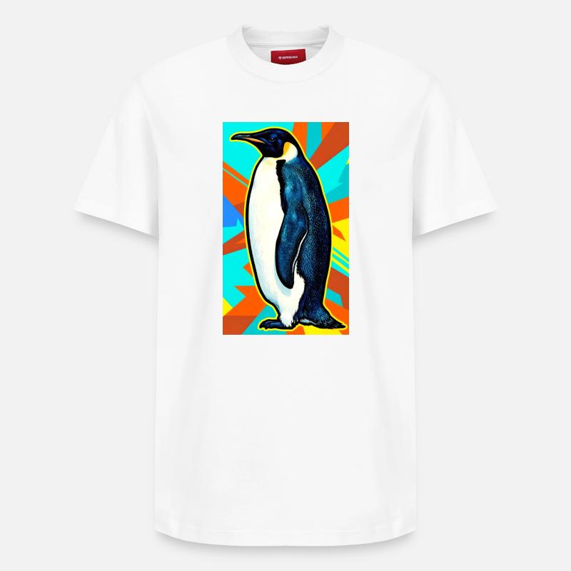 pingouin - T-shirt unisexe décontracté en coton Supima – de SPREAD - blanc