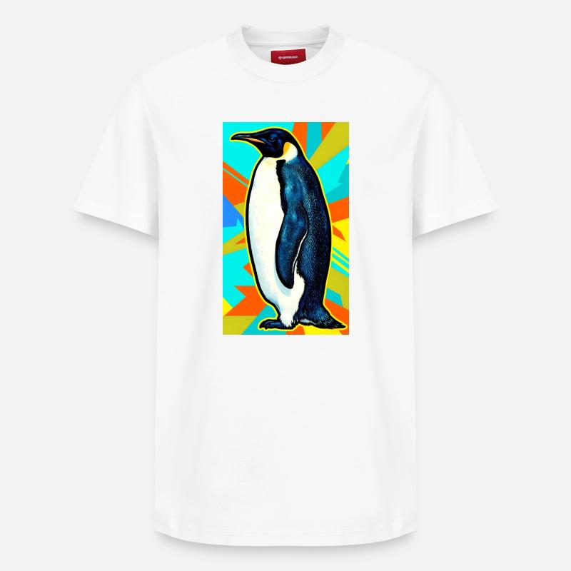 pingouin - T-shirt unisexe décontracté en coton Supima – de SPREAD - blanc