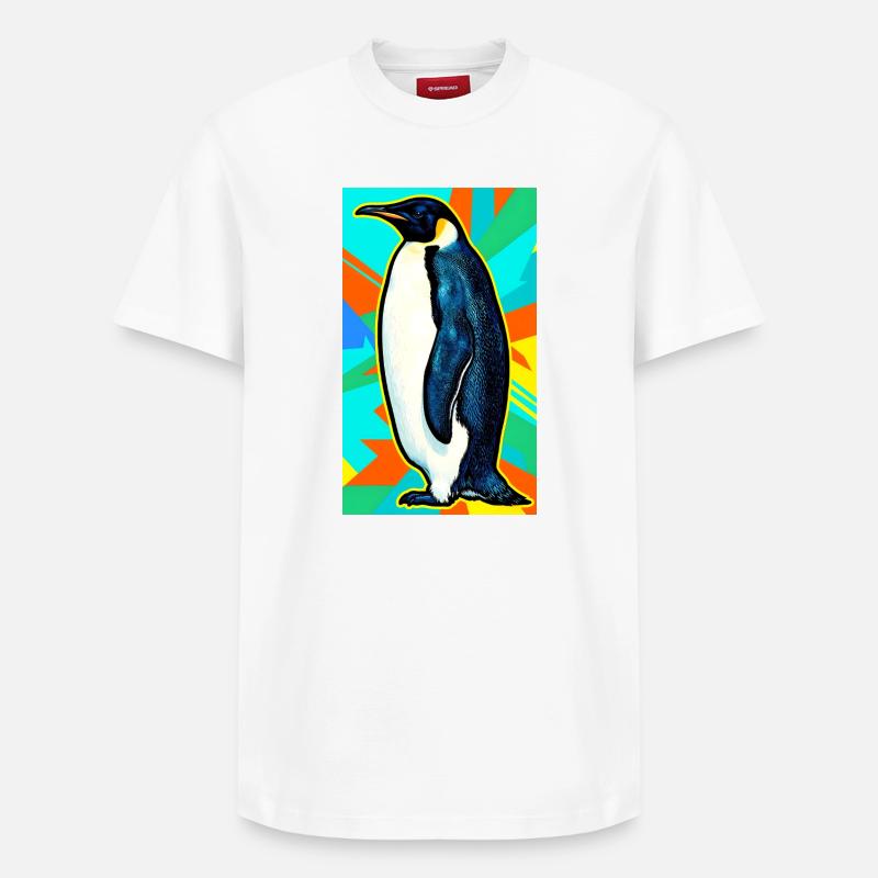 pingouin - T-shirt unisexe décontracté en coton Supima – de SPREAD - blanc