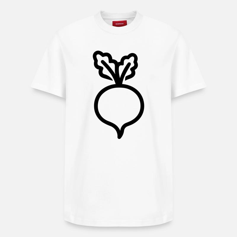 navet - T-shirt unisexe décontracté en coton Supima – de SPREAD - blanc