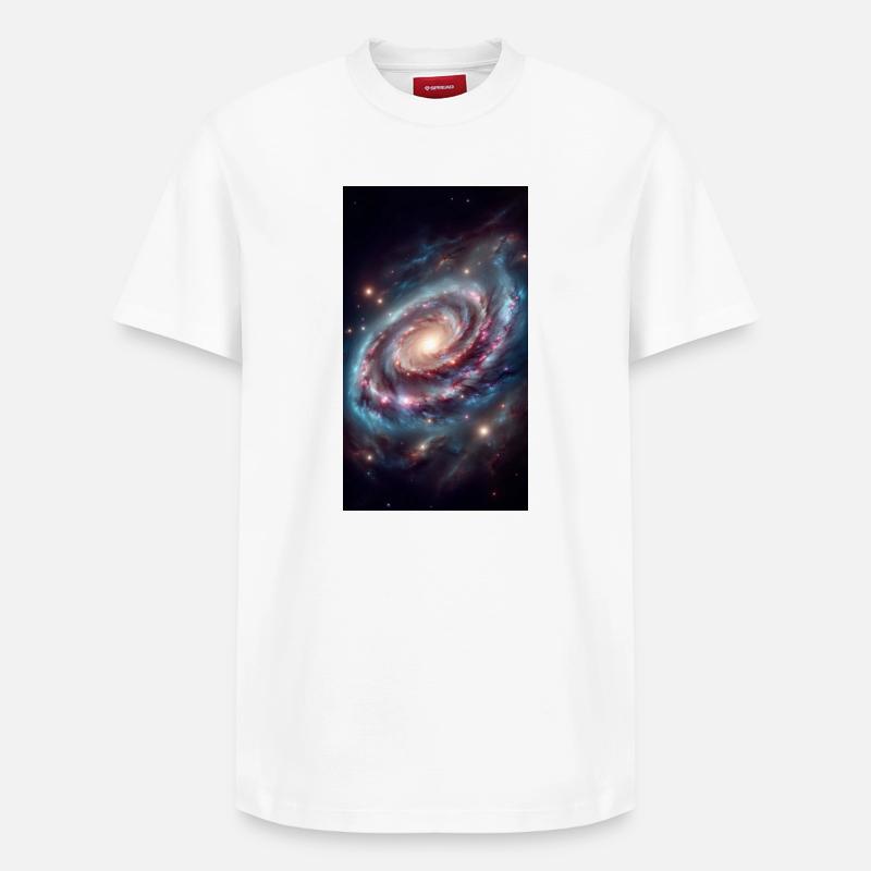 Vortex Galactique Pastel - T-shirt unisexe décontracté en coton Supima – de SPREAD - blanc