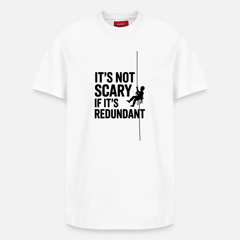 Grimpe industriel, drôle de dicton - T-shirt unisexe décontracté en coton Supima – de SPREAD - blanc