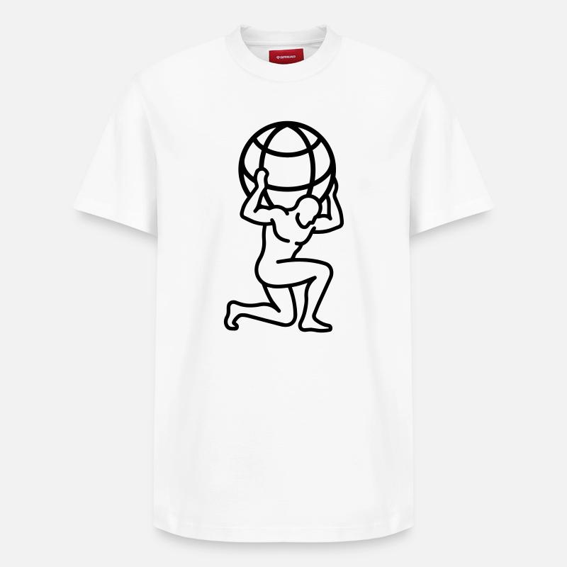 globe - Relaxed Unisex Supima Cotton T-Shirt – by SPREAD - white