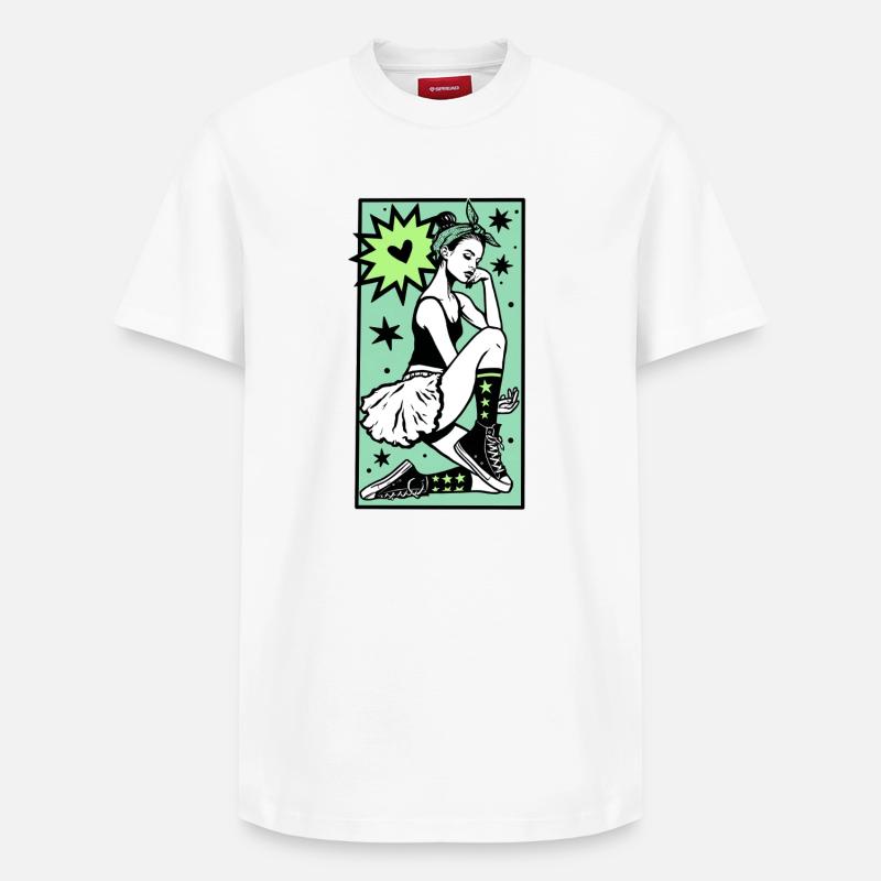 Danseuse #1 - T-shirt unisexe décontracté en coton Supima – de SPREAD - blanc