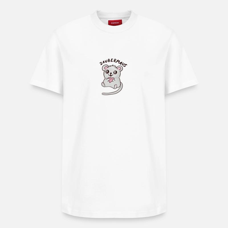 Souris magique - T-shirt unisexe décontracté en coton Supima – de SPREAD - blanc