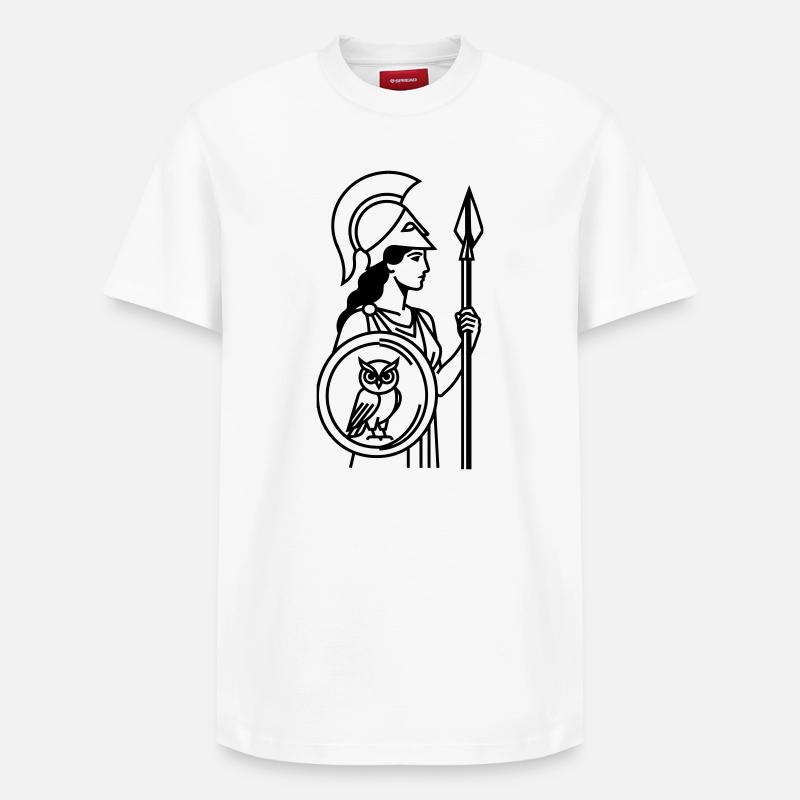 Athene - Relaxed Unisex Supima Cotton T-Shirt – von SPREAD - Weiß