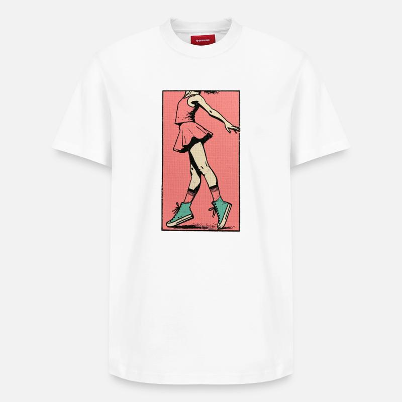 Danseuse #11 - T-shirt unisexe décontracté en coton Supima – de SPREAD - blanc