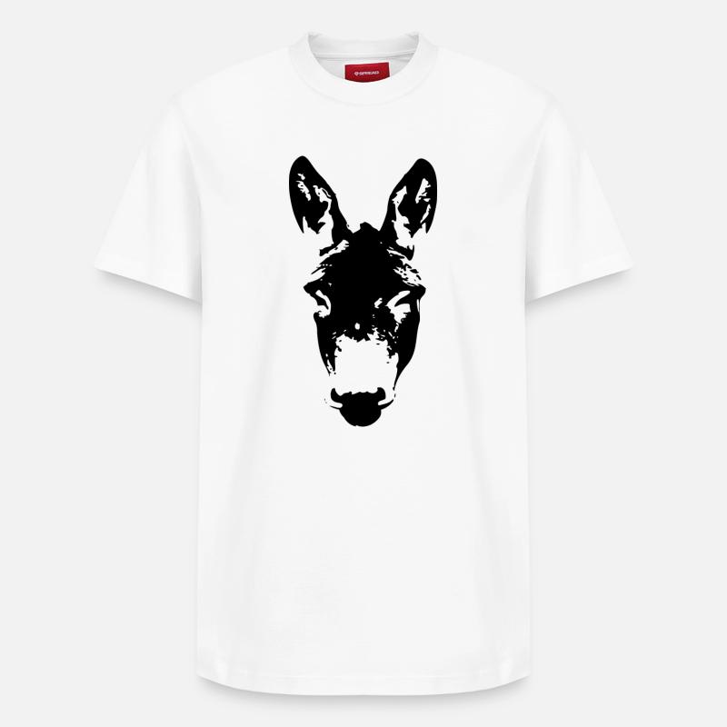 Esel - Relaxed Unisex Supima Cotton T-Shirt – von SPREAD - Weiß