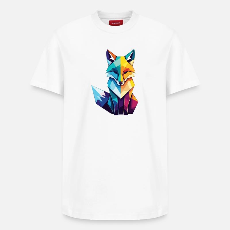 Renard - T-shirt unisexe décontracté en coton Supima – de SPREAD - blanc