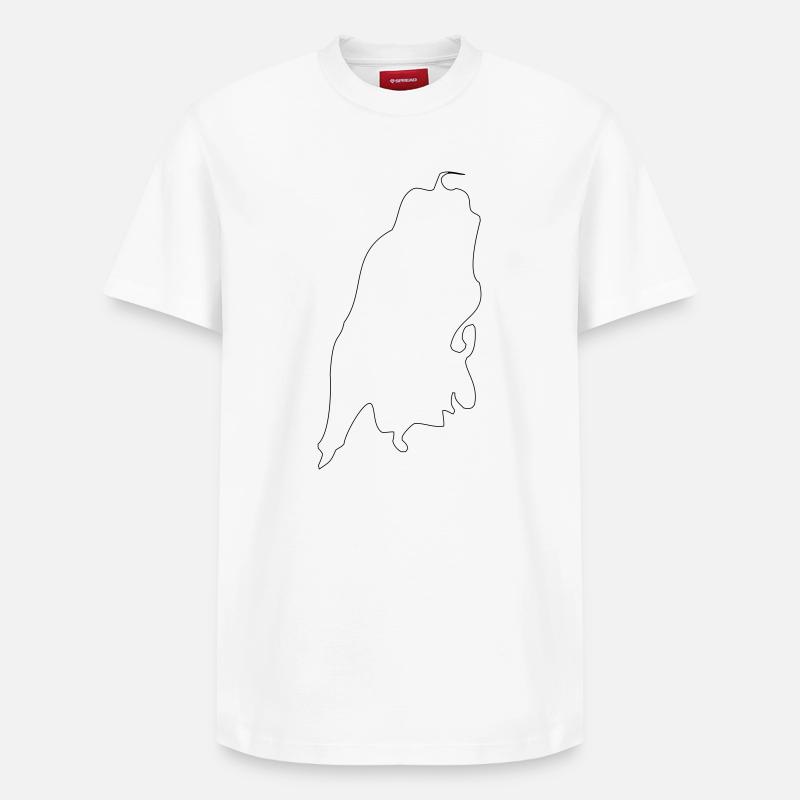 Lefkada - T-shirt unisexe décontracté en coton Supima – de SPREAD - blanc