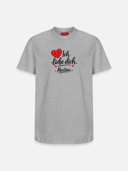 Ich liebe dich meistens - Relaxed Unisex Supima Cotton T-Shirt – von SPREAD - Weiß