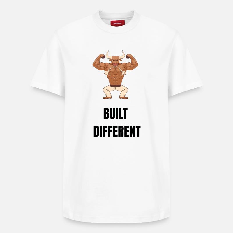 Construit différemment - T-shirt unisexe décontracté en coton Supima – de SPREAD - blanc
