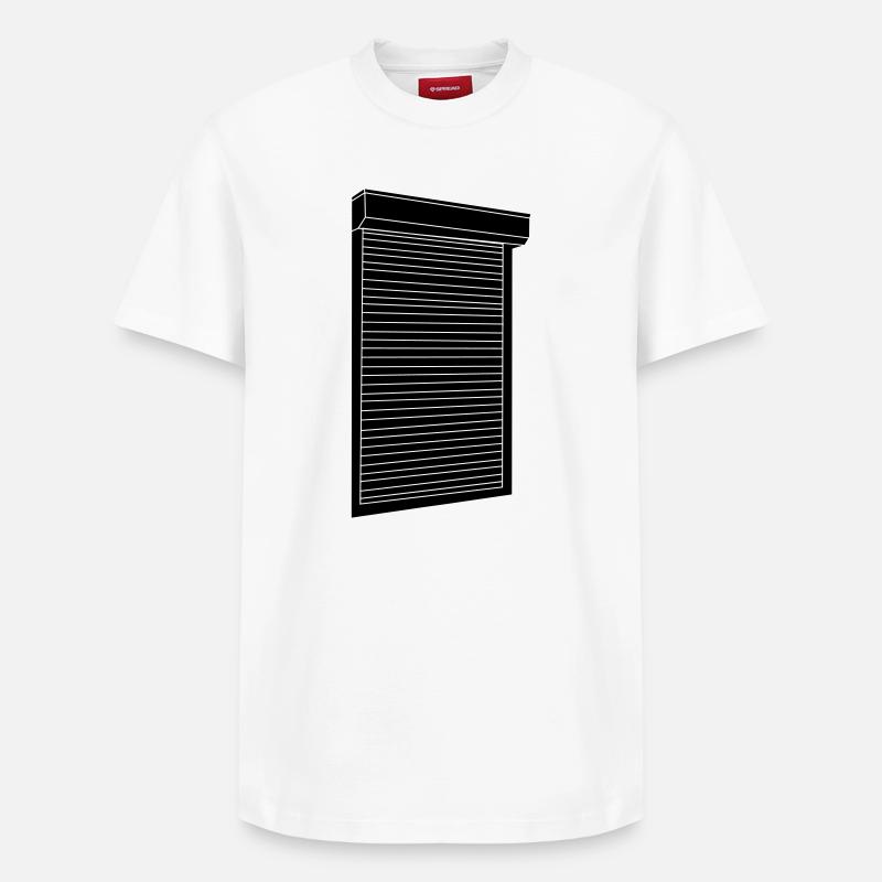 Volets roulants - T-shirt unisexe décontracté en coton Supima – de SPREAD - blanc