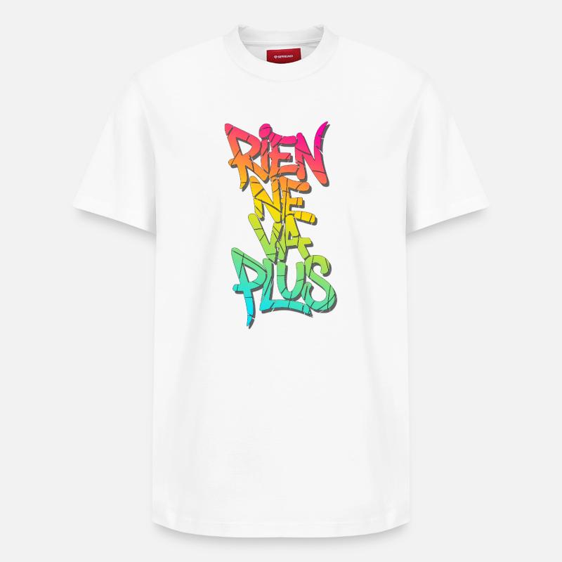Rien ne va plus - T-shirt unisexe décontracté en coton Supima – de SPREAD - blanc