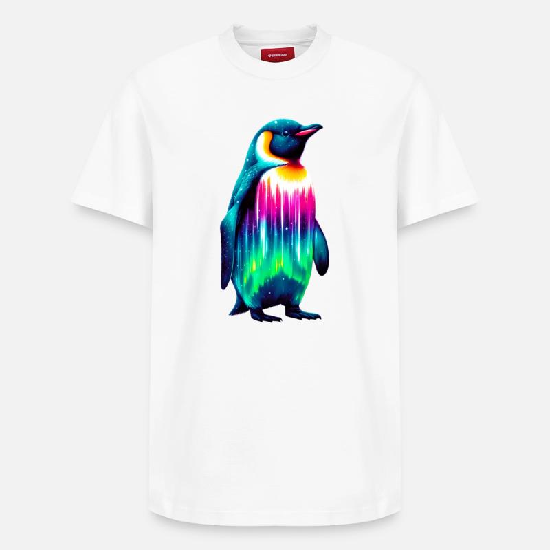 Pinguin - Relaxed Unisex Supima Cotton T-Shirt – von SPREAD - Weiß
