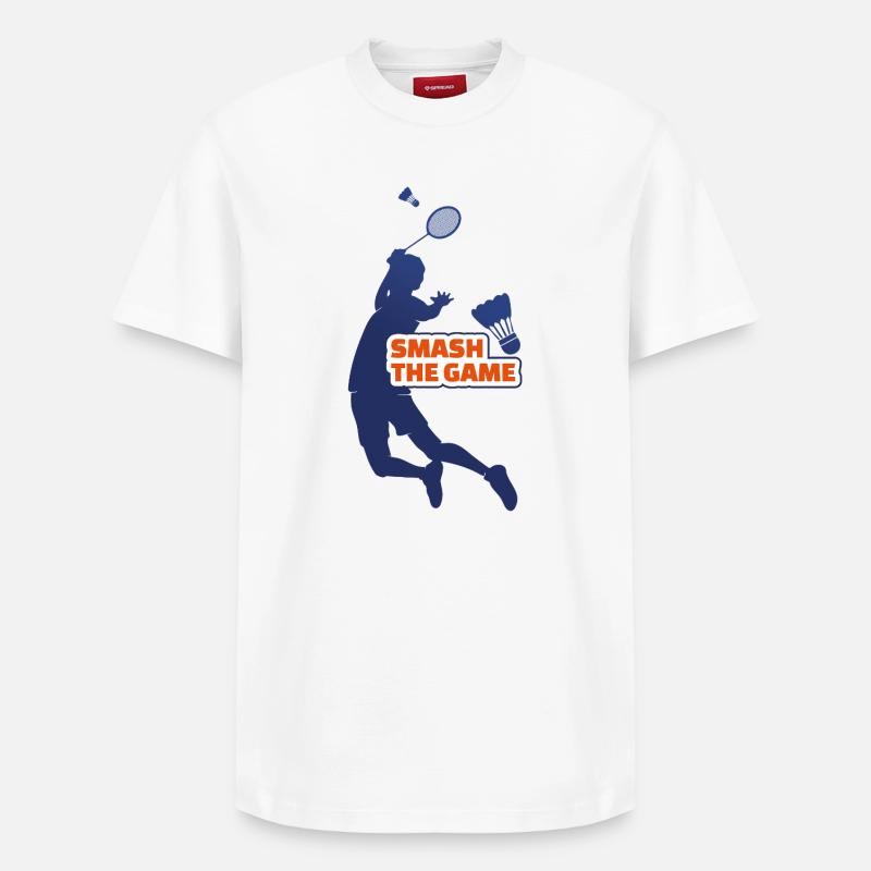 Smash the game by Helfspawn - T-shirt unisexe décontracté en coton Supima – de SPREAD - blanc