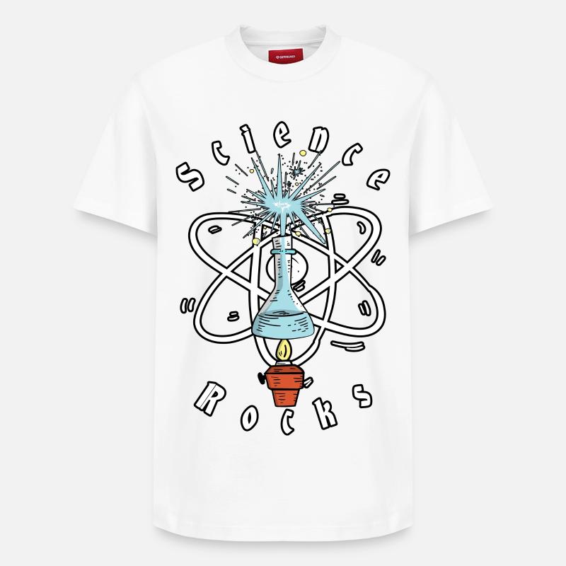 Science Physics rocks - Relaxed Unisex Supima Cotton T-Shirt – by SPREAD - white