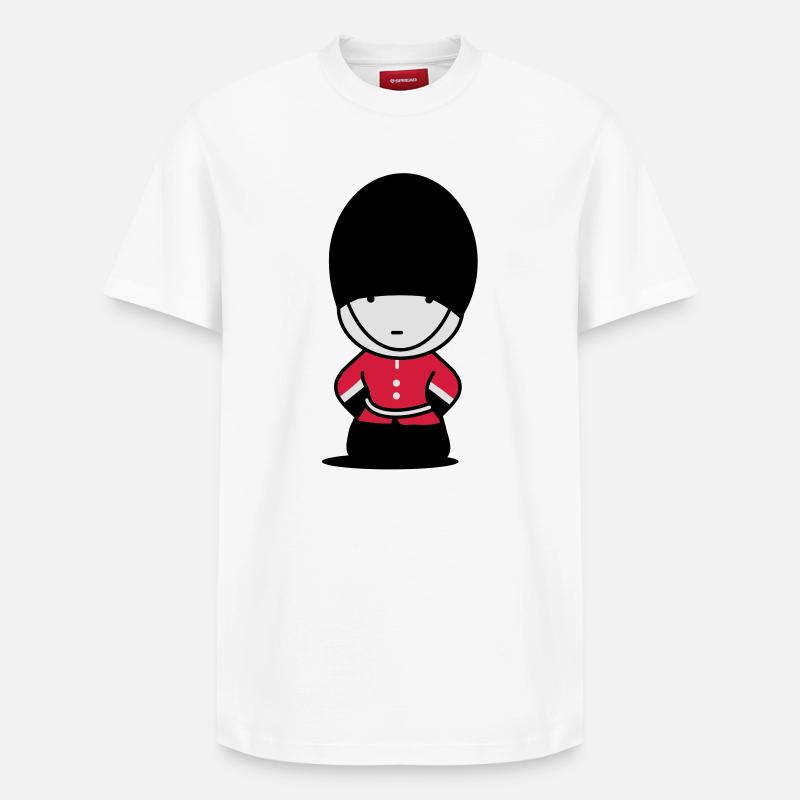 Une garde royale à Londres - T-shirt unisexe décontracté en coton Supima – de SPREAD - blanc