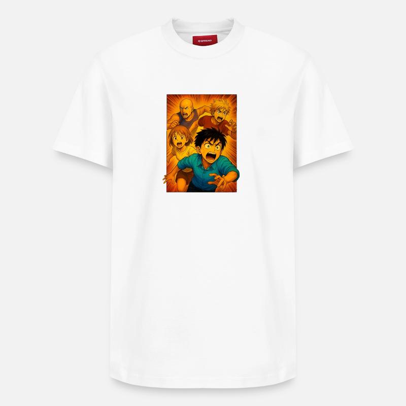 Groupe de course Aventure Manga - T-shirt unisexe décontracté en coton Supima – de SPREAD - blanc