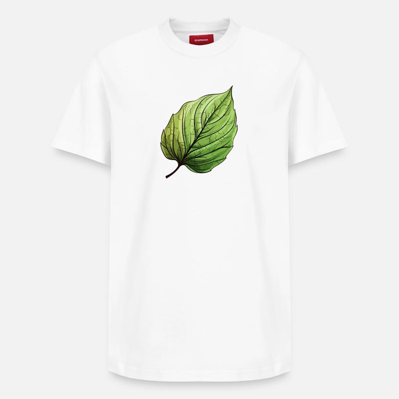 Feuille Gün - T-shirt unisexe décontracté en coton Supima – de SPREAD - blanc