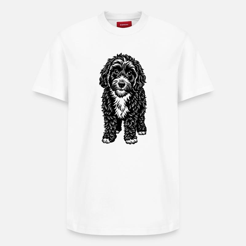 Cockapoo - Relaxed Unisex Supima Cotton T-Shirt – von SPREAD - Weiß