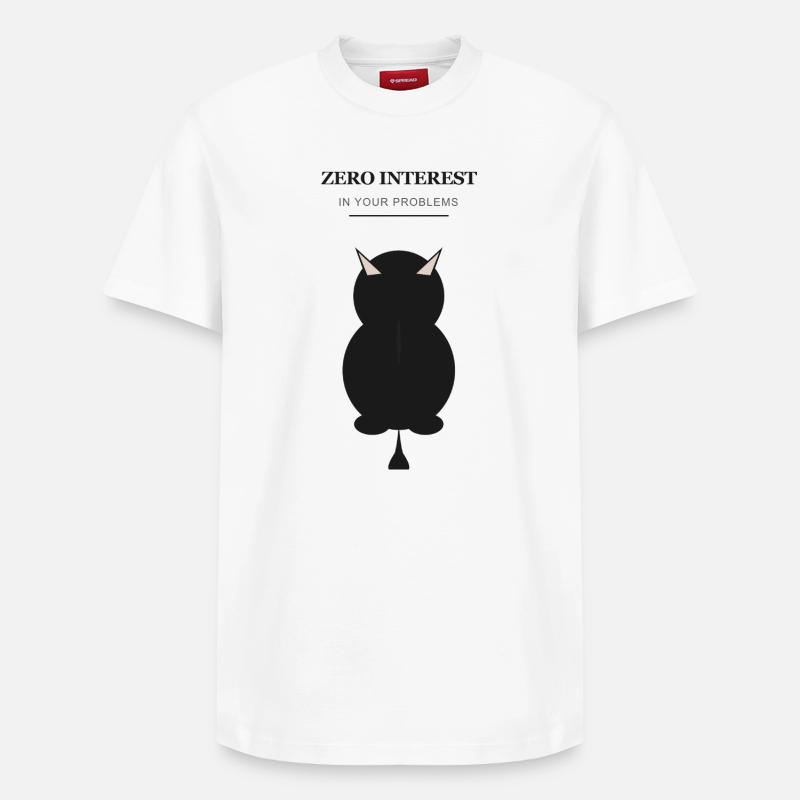 Silhouette du Démon Zéro Intérêt - T-shirt unisexe décontracté en coton Supima – de SPREAD - blanc