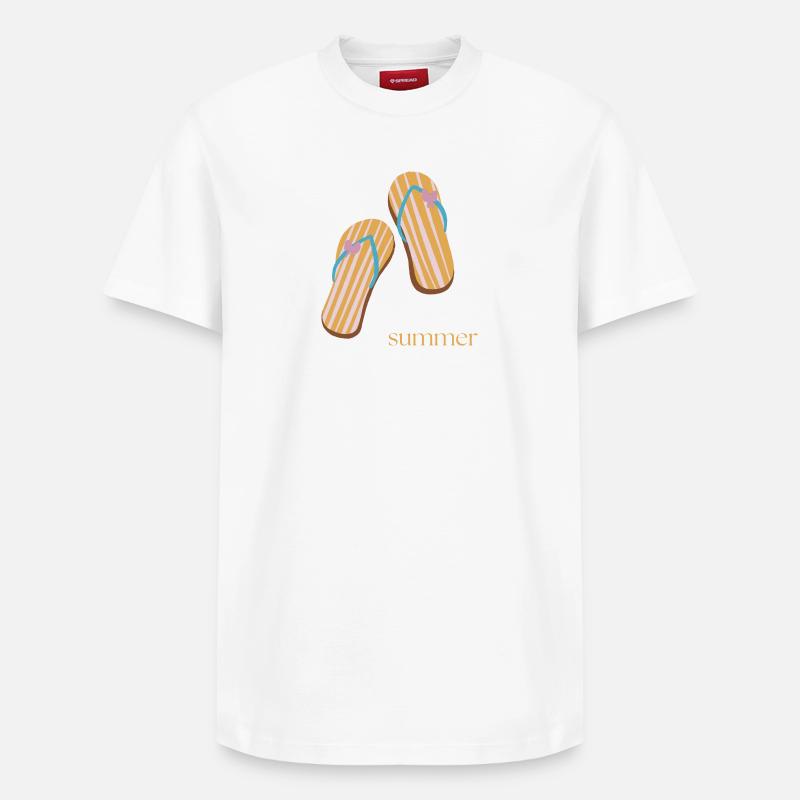 Summer - Relaxed Unisex Supima Cotton T-Shirt – von SPREAD - Weiß