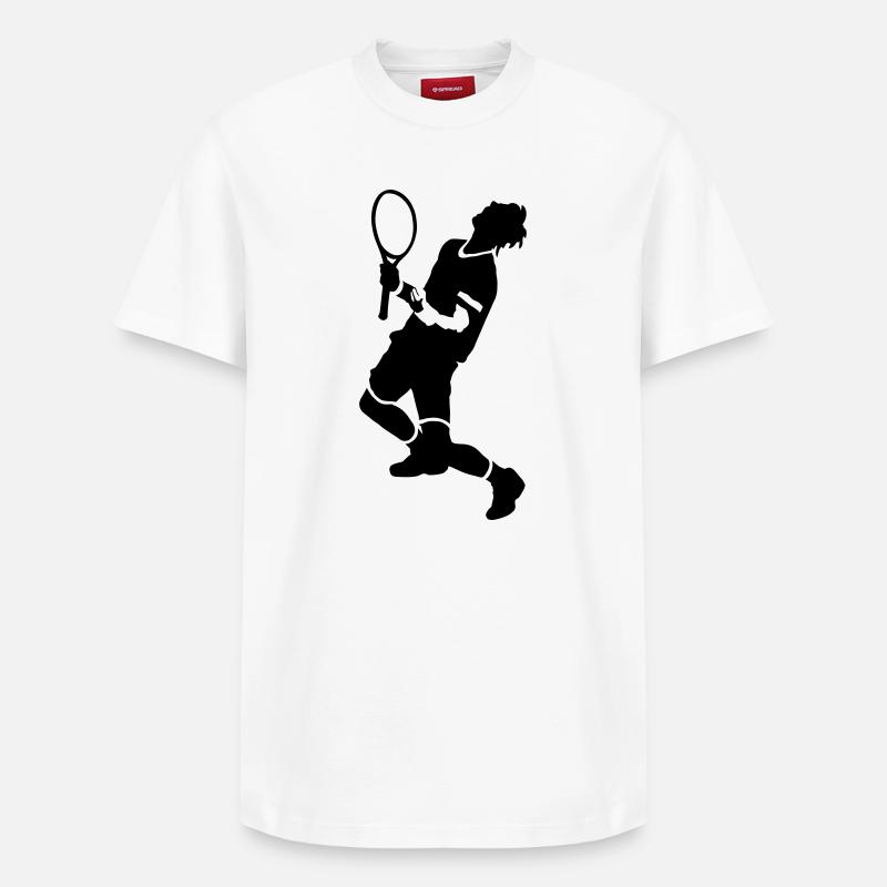 Tennis - T-shirt unisexe décontracté en coton Supima – de SPREAD - blanc