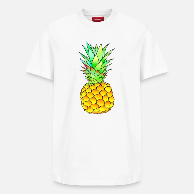 Ananas - T-shirt unisexe décontracté en coton Supima – de SPREAD - blanc