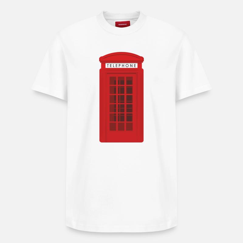 Phone Box - Relaxed Unisex Supima Cotton T-Shirt – by SPREAD - white