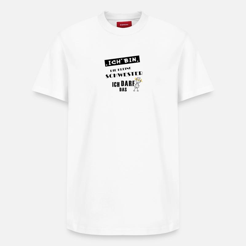 petite sœur - T-shirt unisexe décontracté en coton Supima – de SPREAD - blanc