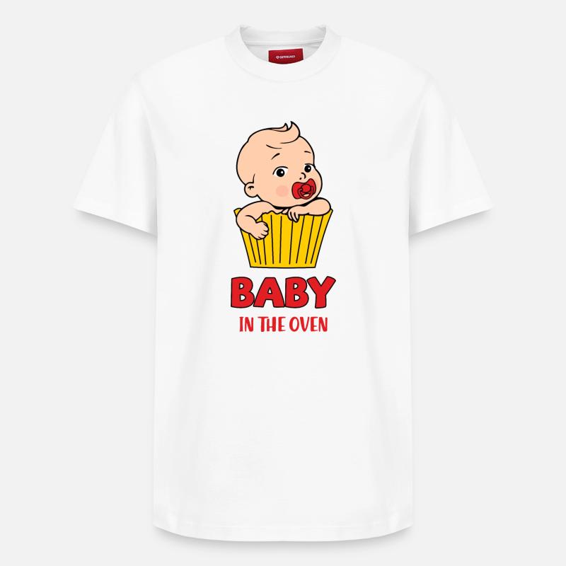 Bébé au four - T-shirt unisexe décontracté en coton Supima – de SPREAD - blanc