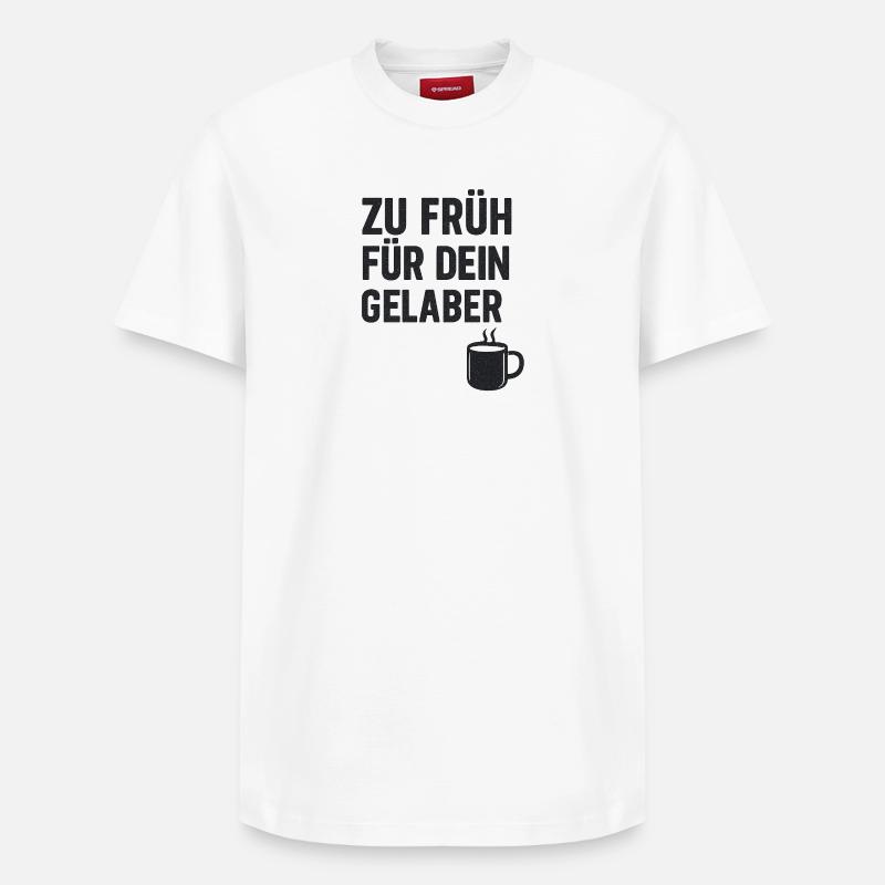 Tasse à café Dire Imprimer - T-shirt unisexe décontracté en coton Supima – de SPREAD - blanc