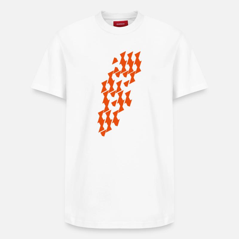 Modul_Muster en combinatoire - T-shirt unisexe décontracté en coton Supima – de SPREAD - blanc