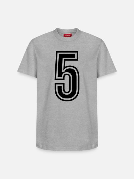 5 Symbole numérique - T-shirt unisexe décontracté en coton Supima – de SPREAD - blanc