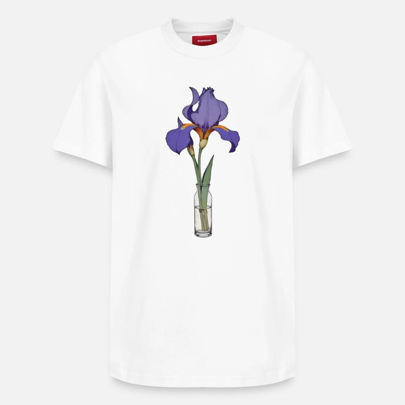 Iris - T-shirt unisexe décontracté en coton Supima – de SPREAD - blanc