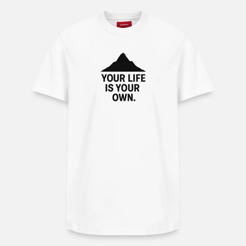 Dein Leben - Relaxed Unisex Supima Cotton T-Shirt – von SPREAD - Weiß