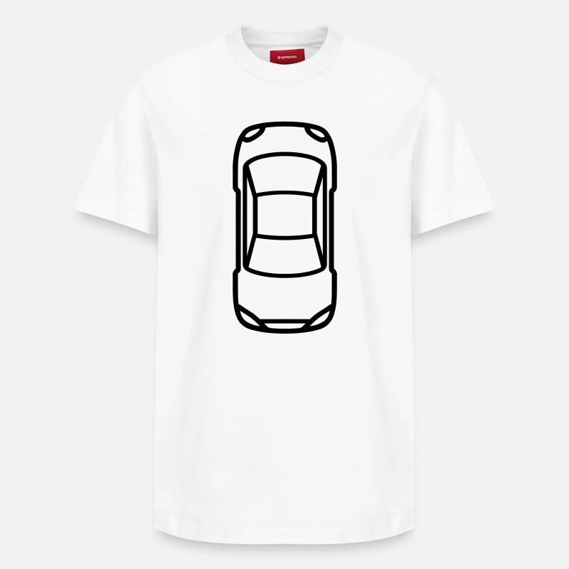 Auto - Relaxed Unisex Supima Cotton T-Shirt – von SPREAD - Weiß