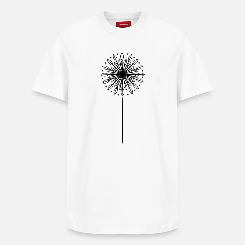 Pissenlit Pissenlit - T-shirt unisexe décontracté en coton Supima – de SPREAD - blanc