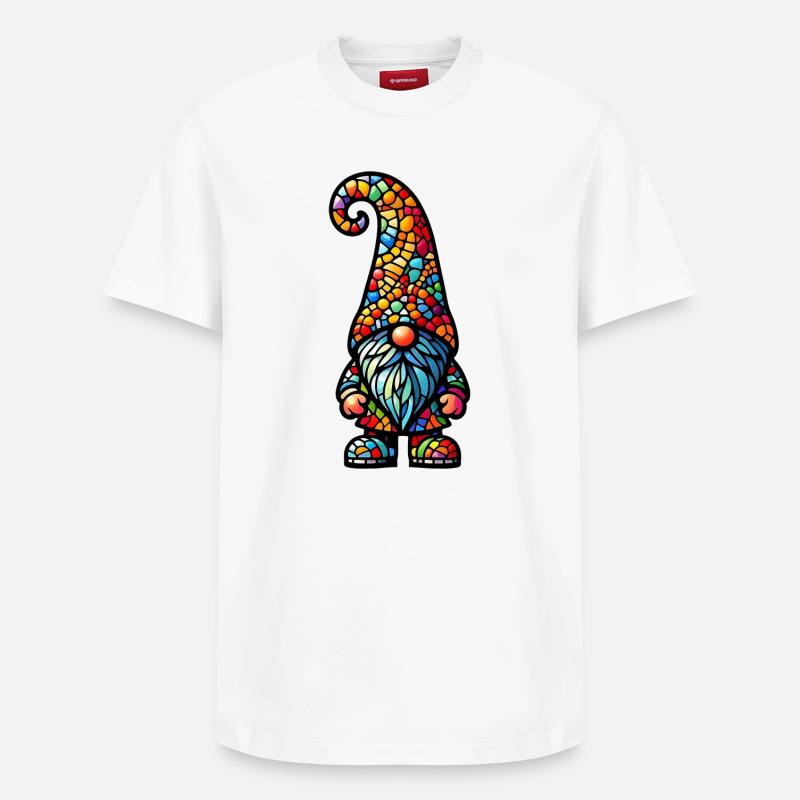 Gnom - Relaxed Unisex Supima Cotton T-Shirt – von SPREAD - Weiß