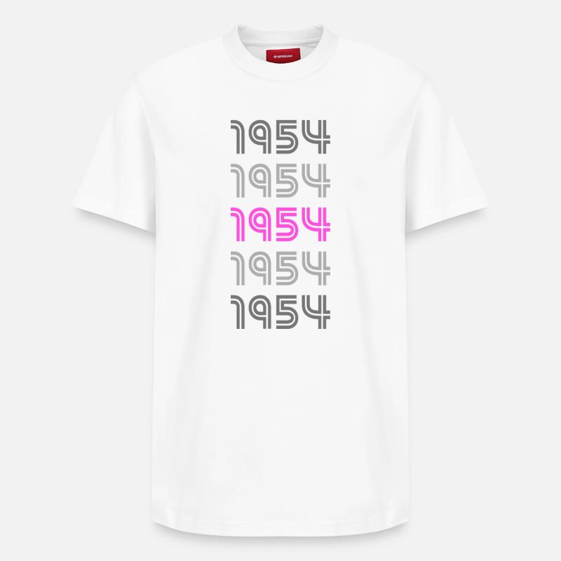 1954 - T-shirt unisexe décontracté en coton Supima – de SPREAD - blanc
