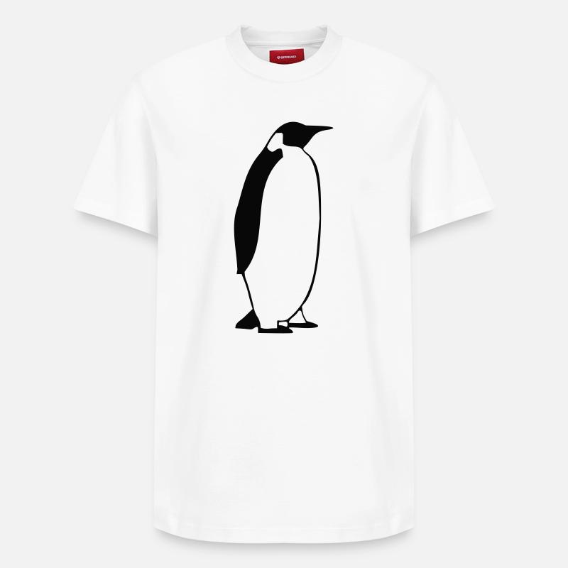 Pinguin2 - Relaxed Unisex Supima Cotton T-Shirt – von SPREAD - Weiß