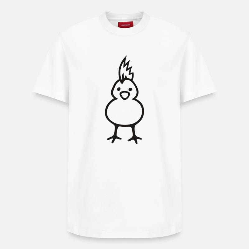 punk chick - T-shirt unisexe décontracté en coton Supima – de SPREAD - blanc