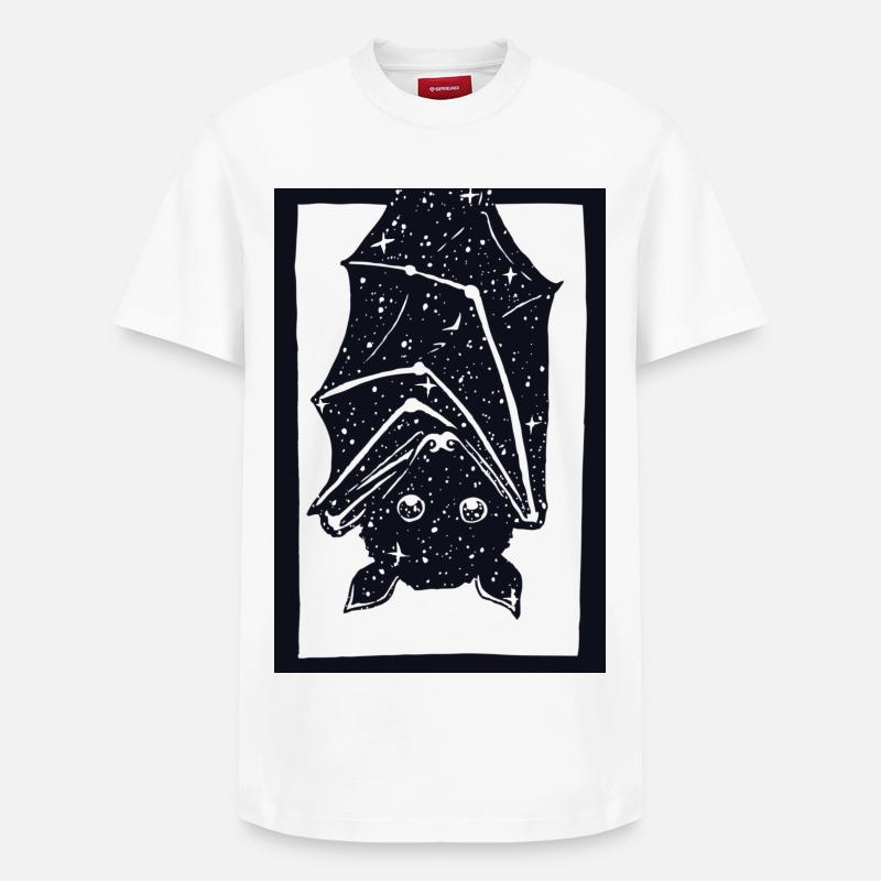 Spacebat - T-shirt unisexe décontracté en coton Supima – de SPREAD - blanc
