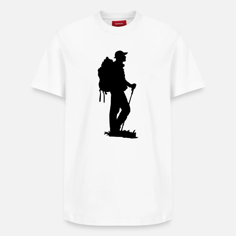 Hiking - T-shirt unisexe décontracté en coton Supima – de SPREAD - blanc