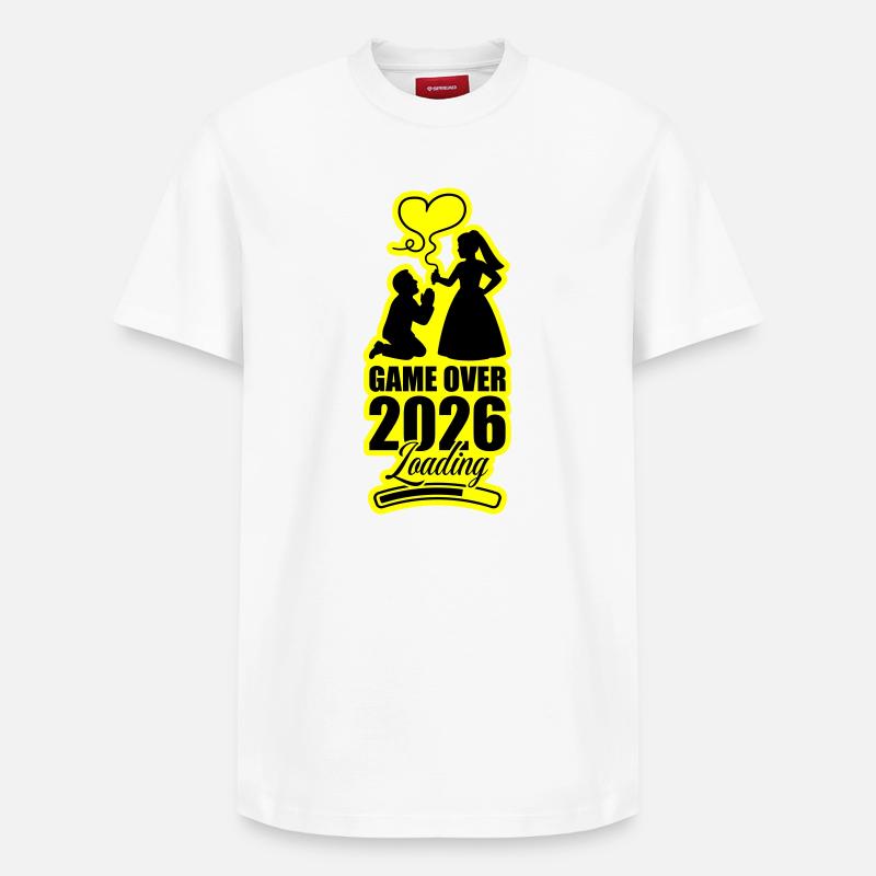 Fin du match : Mariage 2026 - T-shirt unisexe décontracté en coton Supima – de SPREAD - blanc
