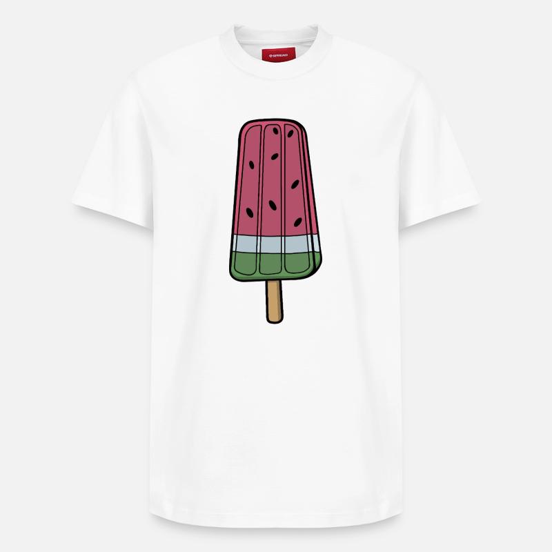Joyeuse pastèque Frozen pop - T-shirt unisexe décontracté en coton Supima – de SPREAD - blanc